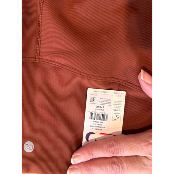 Women's CALIA High Rise 7/8 Legging Red Size S - Picture 7 of 7